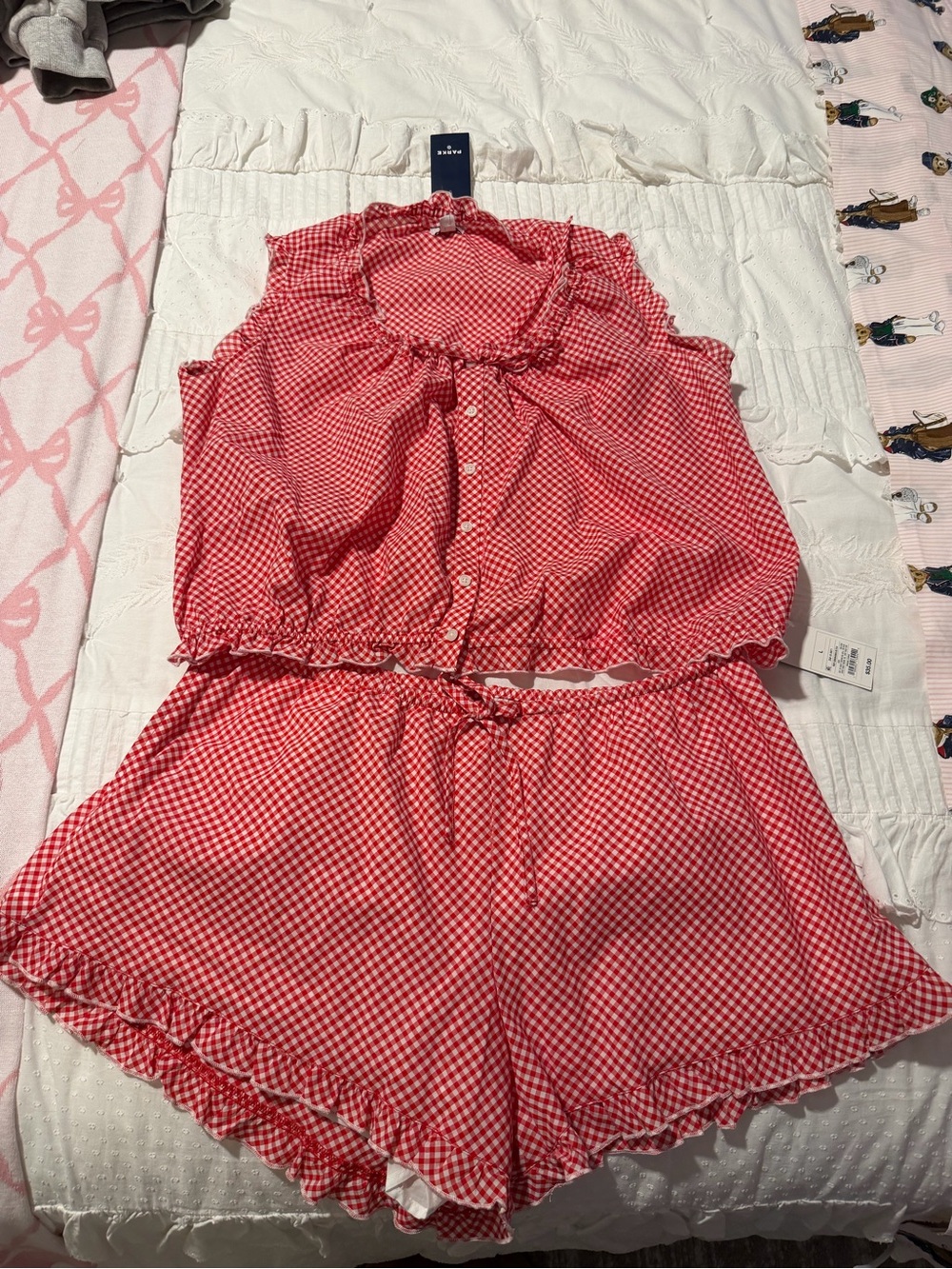 PARKE x TARGET  Red and White Gingham SET